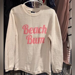 Beach bum corded pullover pink Lily XS